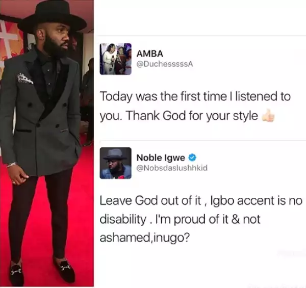 And this follower was disappointed after hearing Noble Igwe speak